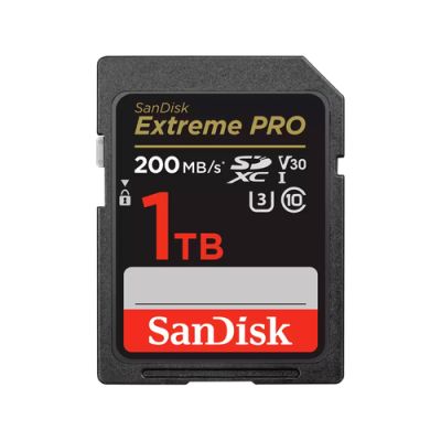SanDisk Extreme PRO, 1000 GB, SDXC, Klasse 10, UHS-I, 140 MB/s, 90 MB/s