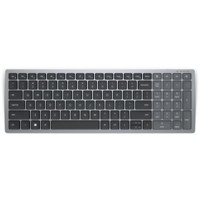 DELL KB740 toetsenbord RF-draadloos + Bluetooth QWERTY Brits Engels Grijs, Zwart