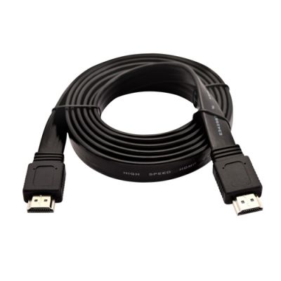 V7 V7HDMI4FL-02M-BK-1E, 2 m, HDMI Type A (Standaard), HDMI Type A (Standaard), Zwart
