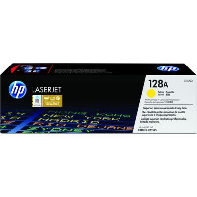 HP 128A originele gele LaserJet tonercartridge, 1300 pagina's, Geel, 1 stuk(s)