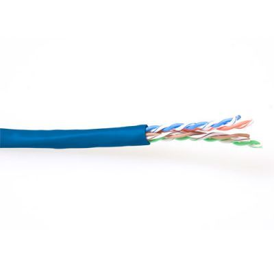 ACT CAT6 U/UTP PVC soepel patch blauw 100 m