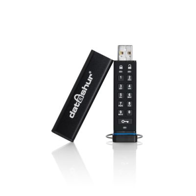 iStorage datAshur 256-bit 8GB, 8 GB, USB Type-A, 2.0, 27 MB/s, Hoes, Zwart