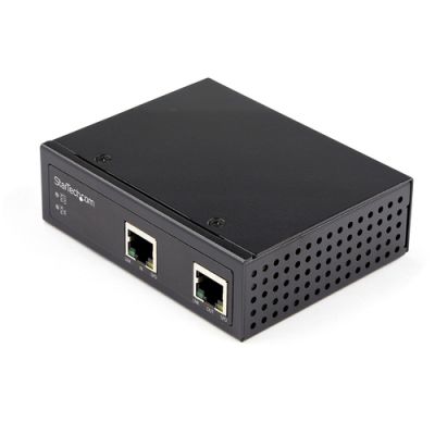 StarTech.com Industrial Single Port Gigabit PoE Extender 60W 802.3bt PoE /PoE+/ PoE++ 100m Power Ove