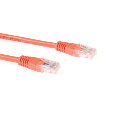 ACT Oranje 1,5 meter U/UTP CAT6A patchkabels met RJ45 connectoren