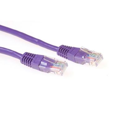 ACT Paarse 7 meter U/UTP CAT5E patchkabel met RJ45 connectoren