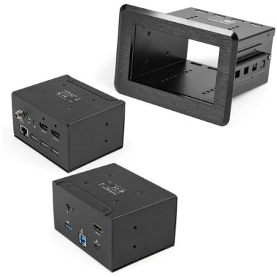 StarTech.com Vergadertafel docking station en aansluitdoos 4K - USB-C/USB-A host - HDMI - 4x USB 60W