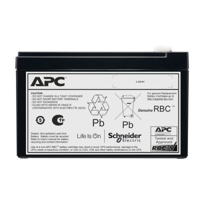 APC APCRBCV210, 12 V, Zwart, 7 Ah, 1,84 kg, 65 mm, 99 mm
