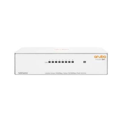 Hewlett Packard Enterprise Aruba Instant On 1430 8G, Unmanaged, L2, Gigabit Ethernet (10/100/1000),