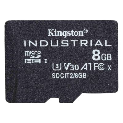 Kingston Technology Industrial, 8 GB, MicroSDHC, Klasse 10, UHS-I, Class 3 (U3), V30