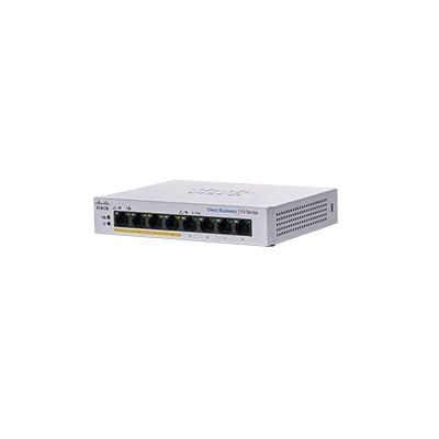 Cisco CBS110-8PP-D, Unmanaged, L2, Gigabit Ethernet (10/100/1000), Full duplex, Power over Ethernet