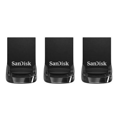 SanDisk Ultra Fit, 32 GB, USB Type-A, 3.2 Gen 1 (3.1 Gen 1), 130 MB/s, Zonder dop, Zwart