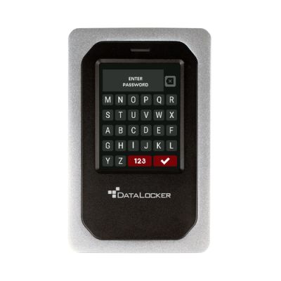 DataLocker DL4 FE 1000 GB Aluminium, Zwart