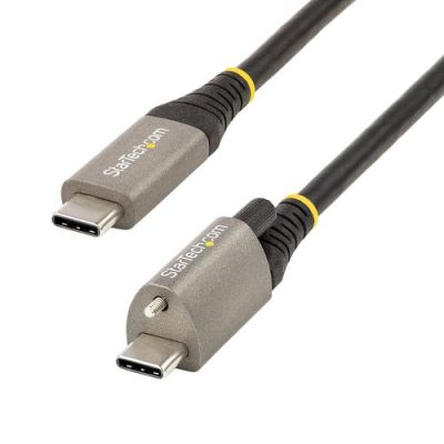 StarTech.com 1m Vergrendelbare USB-C Kabel met Topschroef, 10Gbps, USB 3.1/3.2 Gen 2 Type-C Kabel, 1