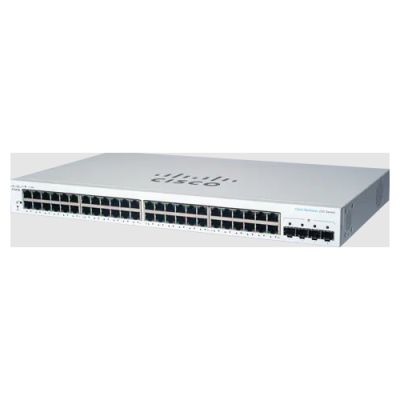 Cisco CBS220-48T-4G, Managed, L2, Gigabit Ethernet (10/100/1000), Rack-montage, 1U