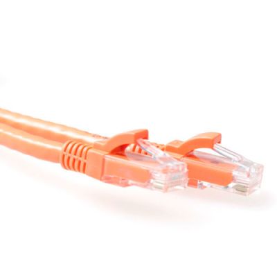 ACT Oranje 20 meter U/UTP CAT6 patchkabel snagless met RJ45 connectoren
