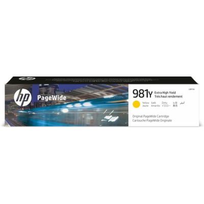 HP 981Y originele gele extra high-capacity PageWide cartridge, Extra (Super) hoog rendement, Inkt op