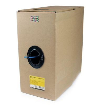 StarTech.com 304,8 m lange bulkrol blauwe CMR Cat 6 massieve UTP-stijgkabel, 304,9 m, Cat6, U/UTP (U