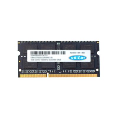 Origin Storage 4GB DDR3 1600MHz SODIMM 2Rx8 Non-ECC 1.35V, 4 GB, 1 x 4 GB, DDR3, 1600 MHz, 204-pin SO-DIMM
