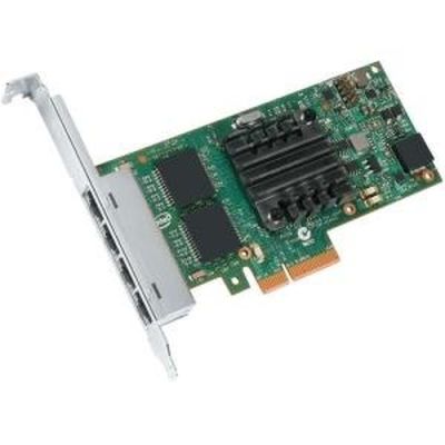 Intel I350T4V2, Intern, Bedraad, PCI Express, Ethernet, 1000 Mbit/s, Groen, Zilver