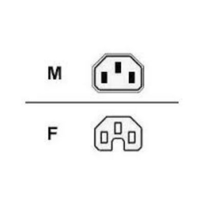 Raritan SLC14C15-1.0M-6PK electriciteitssnoer Zwart 1 m C14 stekker C15 stekker