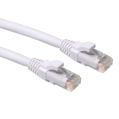ACT Witte 15,00 meter U/UTP CAT6A patchkabel snagless met RJ45 connectoren