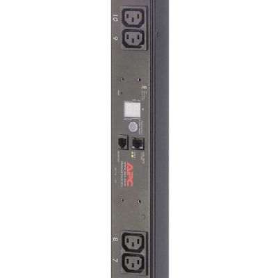 APC Rack PDU, Metered, ZeroU, 10A, 230V,(16x) C13, C14 stekker, Gemeten, 0U, Verticaal, Zwart, 16 AC