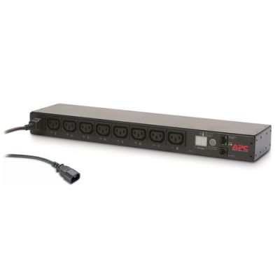 APC Rack PDU, Switched, 0U/1U, 10A, 230V, (8x) C13, C14 stekker, Gemeten, Geschakeld, 0U/1U, Horizon
