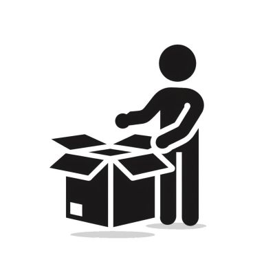 Het uitgepakt leveren van accessoires